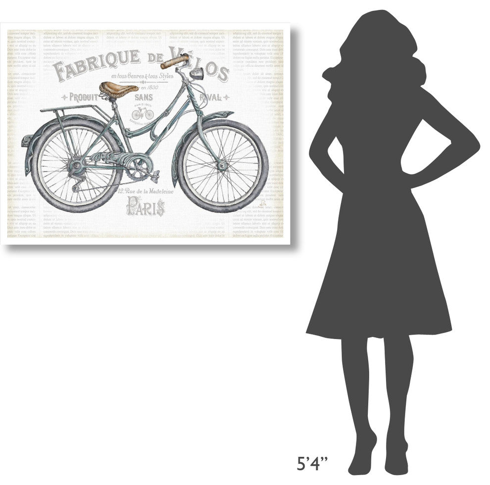 "Bicycles I v2" Digital Paper Print by Daphne Brissonnet, 42"x32"