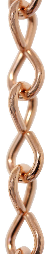 Steel Single Jack Basket Chain, 65 Reel, Copper, U15