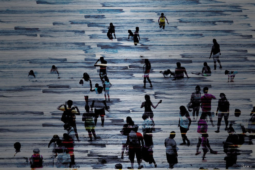 "Frescos" Print on Brushed Aluminum, 60"x40"