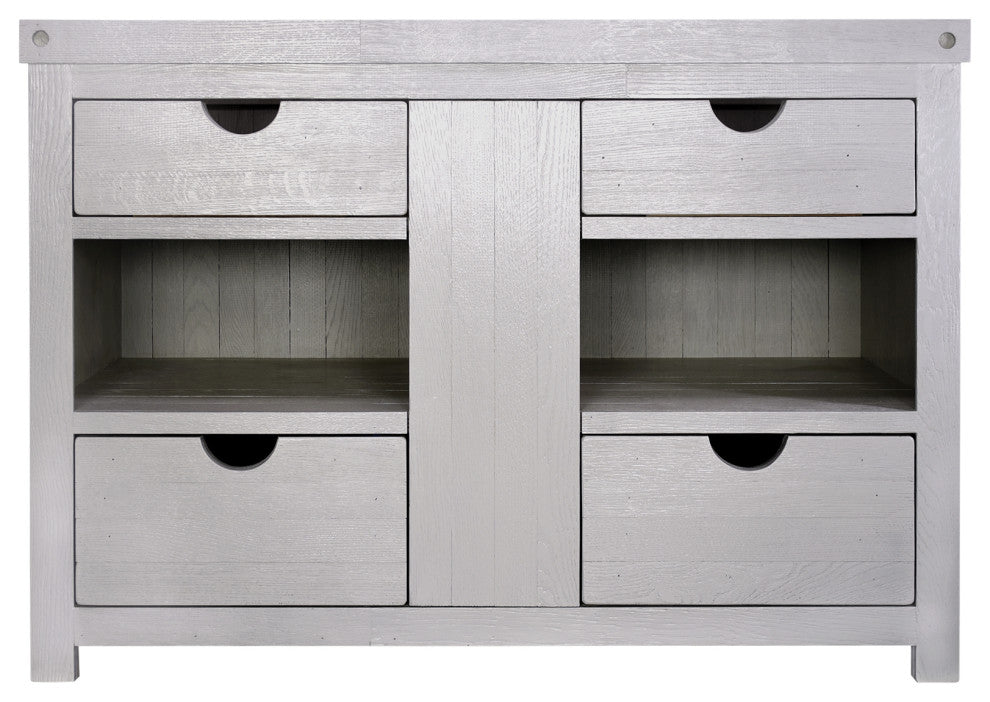 Vintner's Freestanding Single Bathroom Vanity, Grigio, 48"