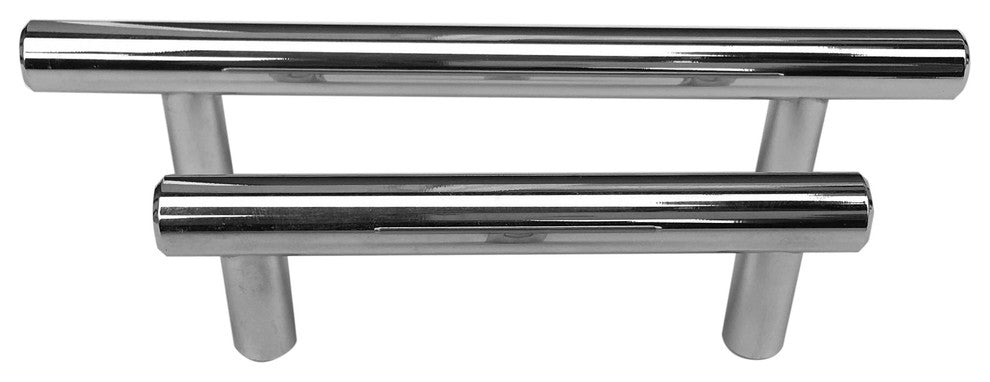 Celeste Bar Pull Cabinet Handle Polished Chrome Solid Steel, 19"x24"