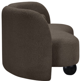 Daphne Upholstered Chair/Loveseat/Sofa, Brown, Boucle Fabric, Sofa