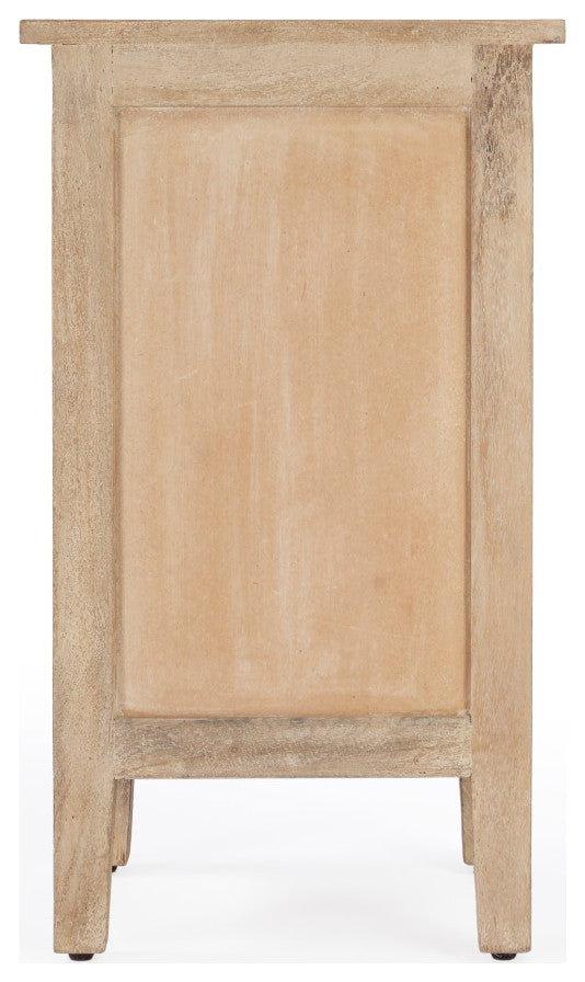 Switra 1-Door 1-Drawer End Table, Light Brown