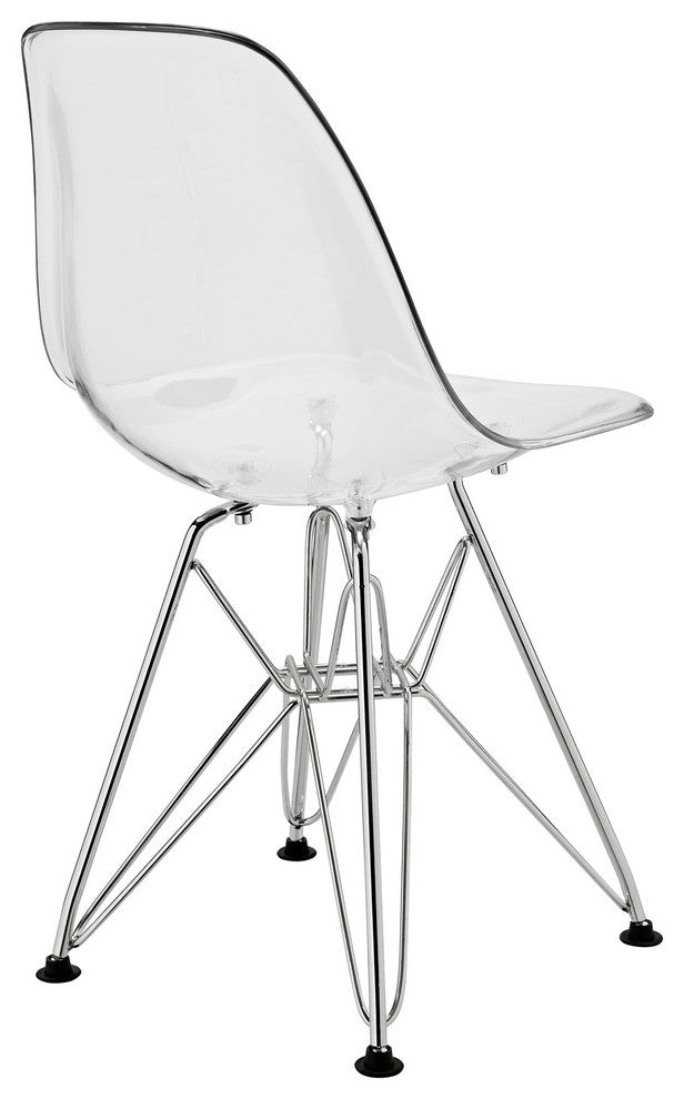 Modern Contemporary Kitchen Kids Chair Clear