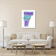 "Vermont Word Cloud Map" Fine Art Print