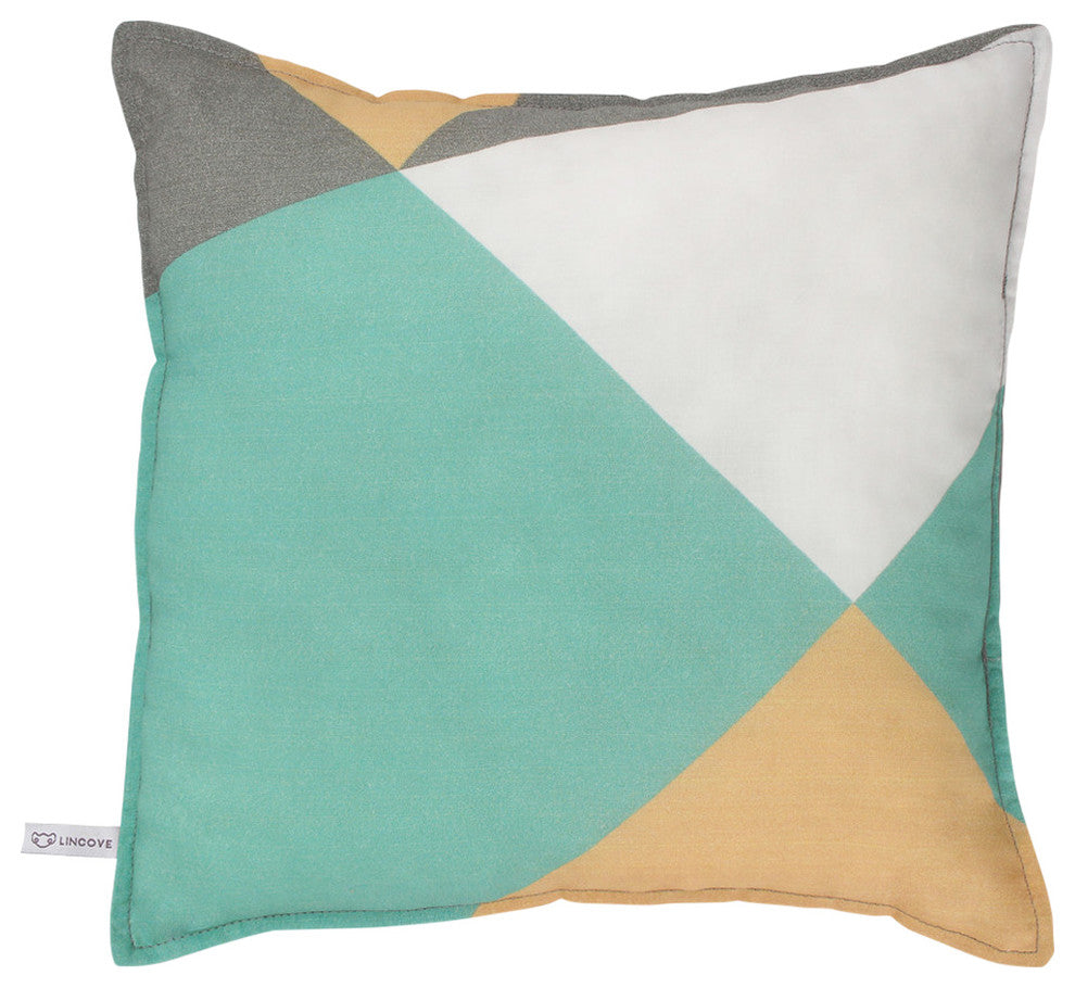 Geometric Print Square Pillow