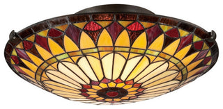 Quoizel Tiffany Two Light Flush Mount TF1400SVB