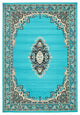 Unique Loom Turquoise Washington Reza 4' 0 x 6' 0 Area Rug