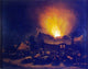 Egbert Van der Poel Fire in a Village, Gallery Wrapped Canvas Print, 20"x25"