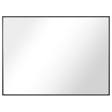 Rectangle Framed Bathroom Vanity Mirror Accent Wall Mirror, Black, 30"x36
