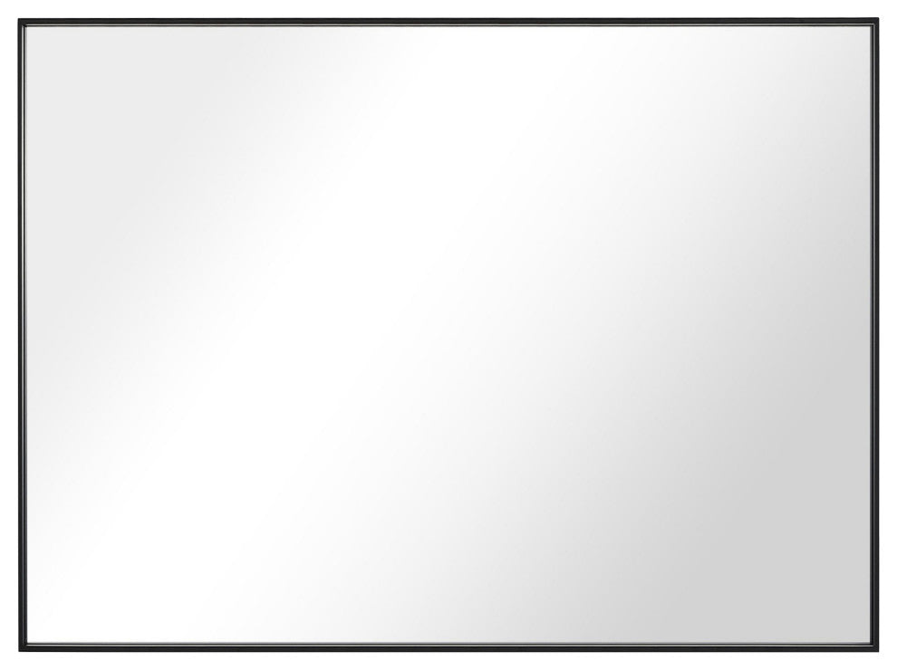 Rectangle Framed Bathroom Vanity Mirror Accent Wall Mirror, Black, 30"x36