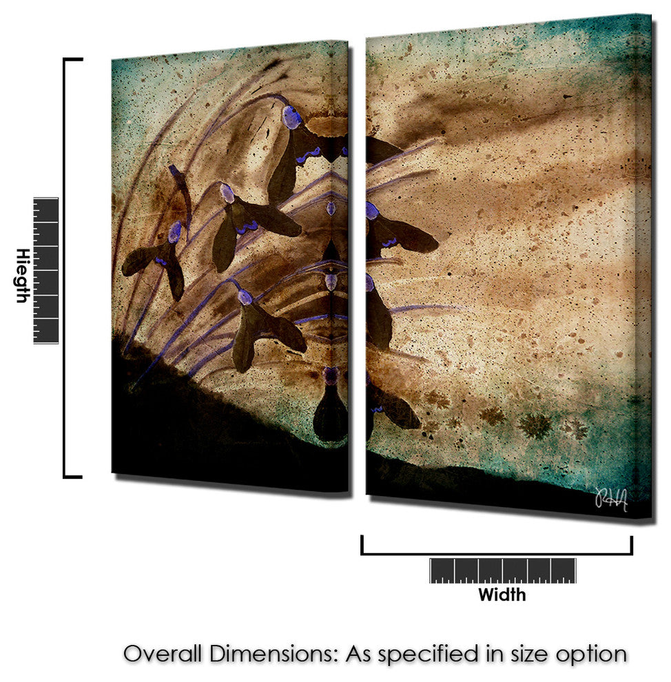 Painted Petals XV Canvas Art, 5-Piece Set 2-Panels