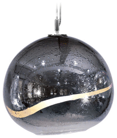 Solaris Pendant, The Vista Swirl Collection, Charcoal