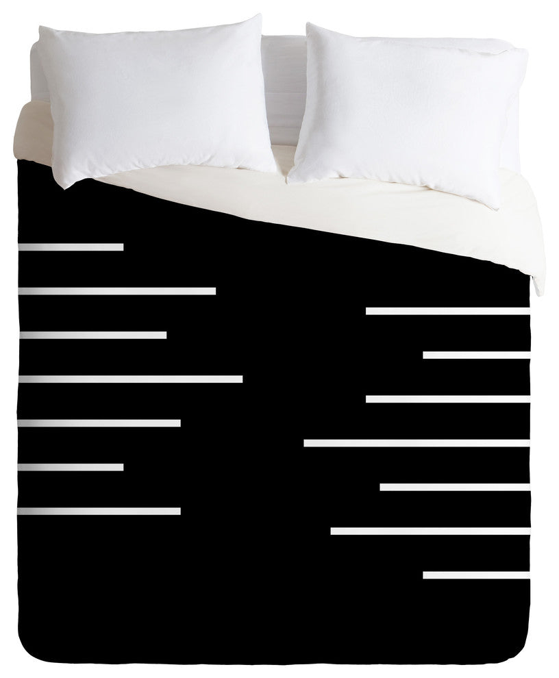 Kelly Haines Geometric Stripes Duvet Cover Set, King