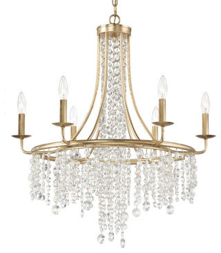 Gabrielle 6-Light Antique Gold Chandelier