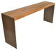 Solid Wood Tamburil Console, Metal Base