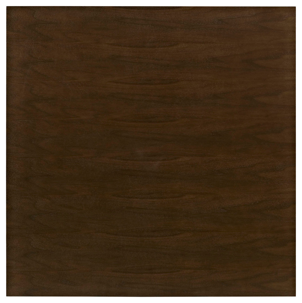 Modern Urban Contemporary Walnut Dining Table, Walnut Steel Wood