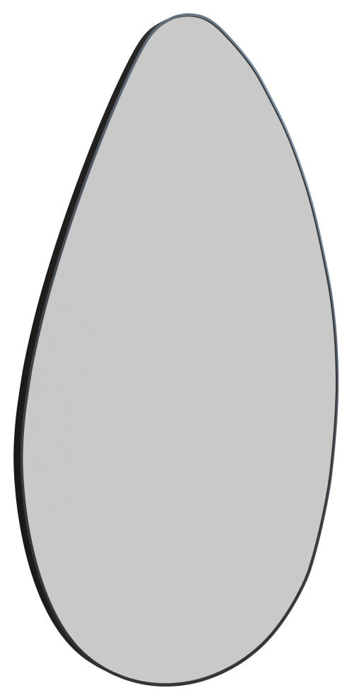 Starla 28 in. x 48 in. Pebble Mirror, Black