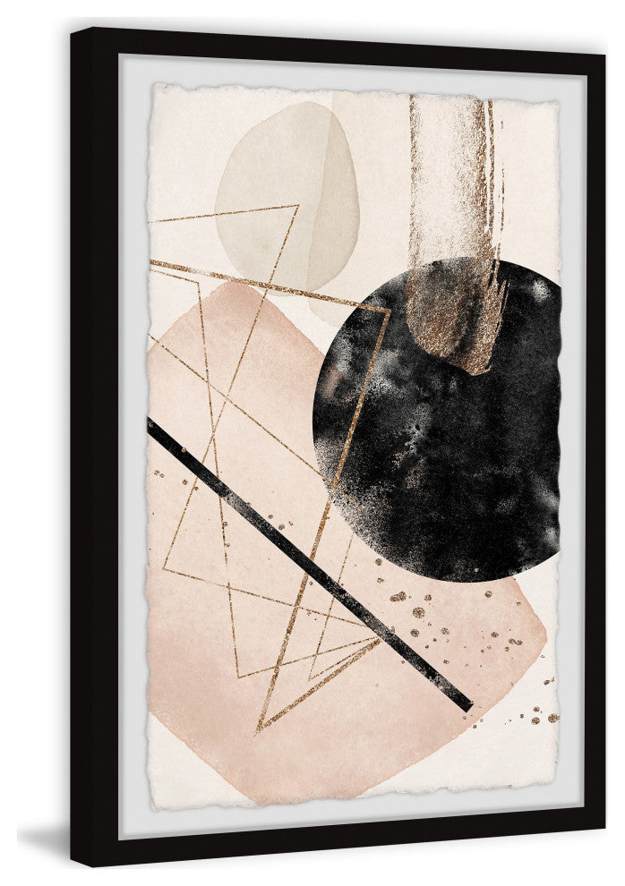 "Black Hole Collision" Framed Painting Print, 30x45