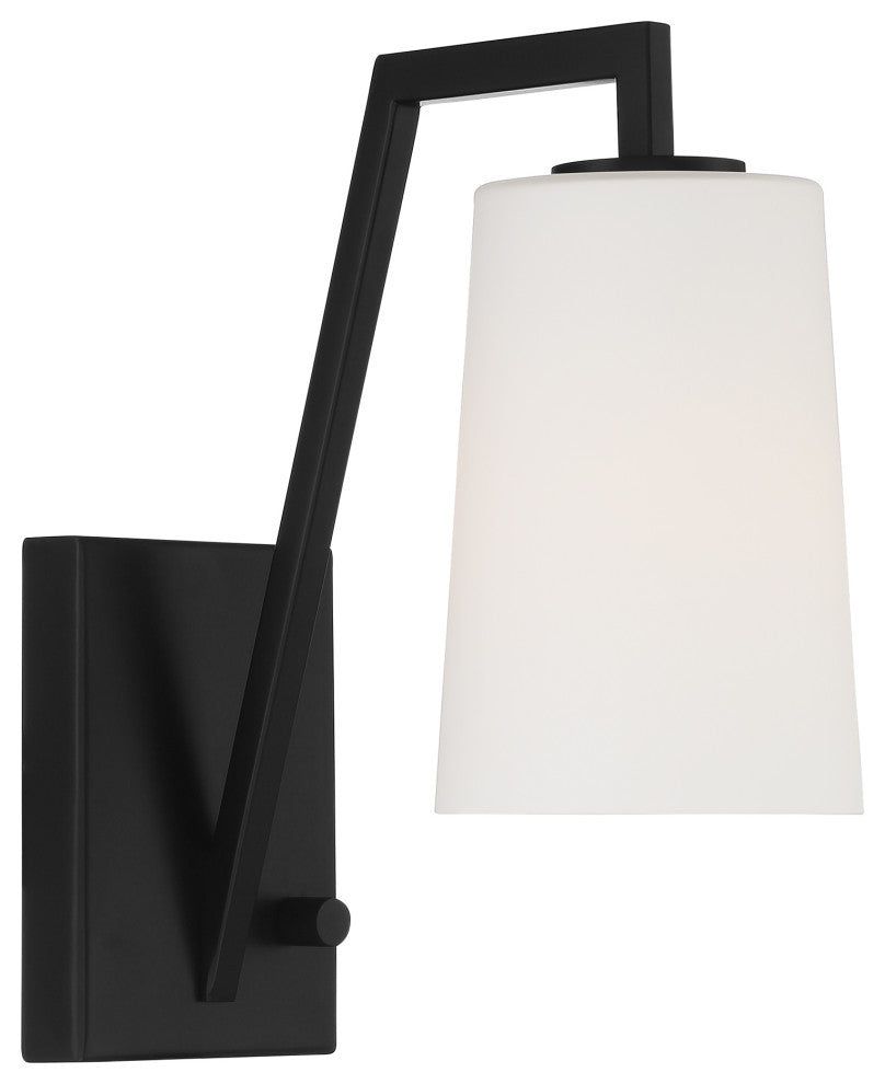 Avon One Light Wall Mount in Matte Black