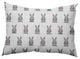 Bunny Fluffle Easter Decorative Lumbar Pillow, Laurel Tree Green, 14x20"