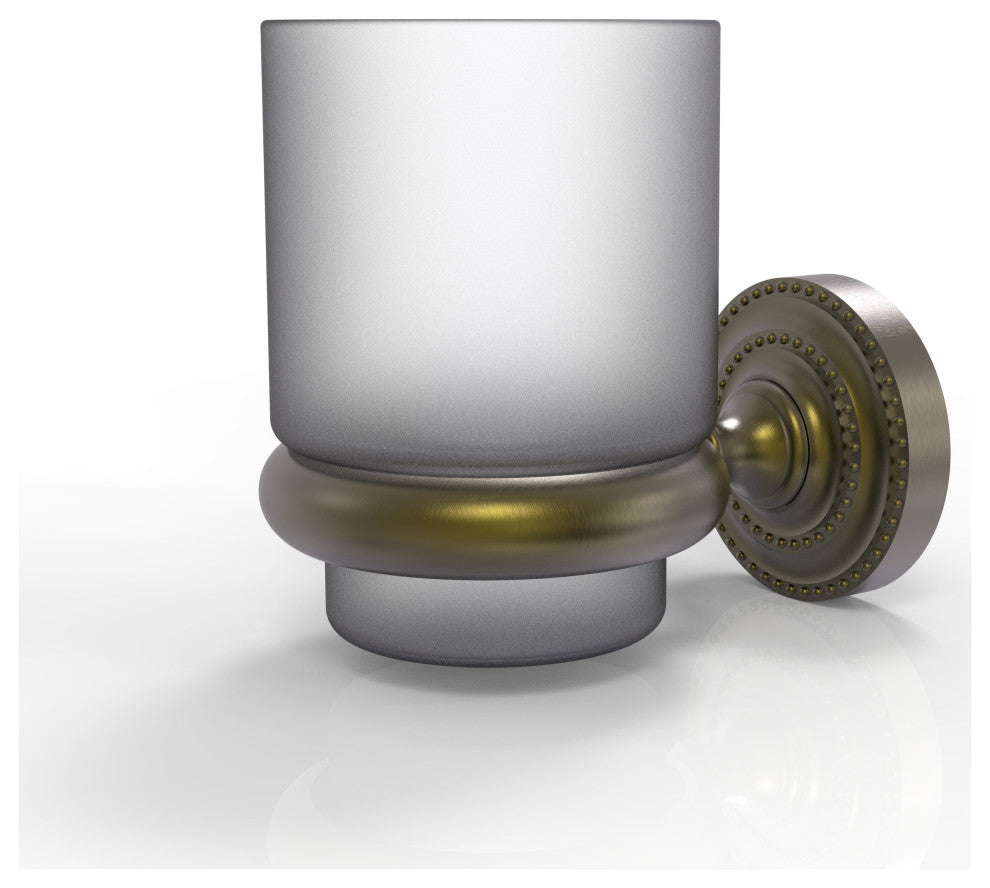 Dottingham Wall Mounted Tumbler Holder, Antique Brass