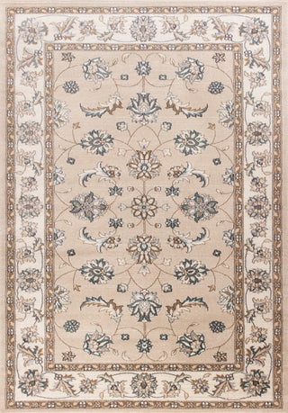 Avalon 5609 Beige and Ivory Mahal Rug, 7'10"x9'10"