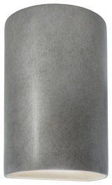 Ambiance, Small ADA Cylinder, Closed Top Wall Sconce, Antique Silver