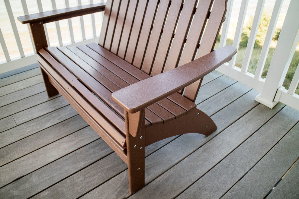 Vineyard Adirondack Bench, Teak