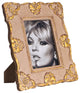 Vendome Gray and Gold Leaf Frame