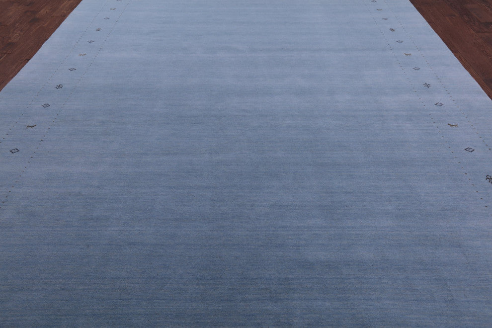 Hand-Knotted Persian Gabbeh Wool Rug 10' 1" X 14' 0" Q11375