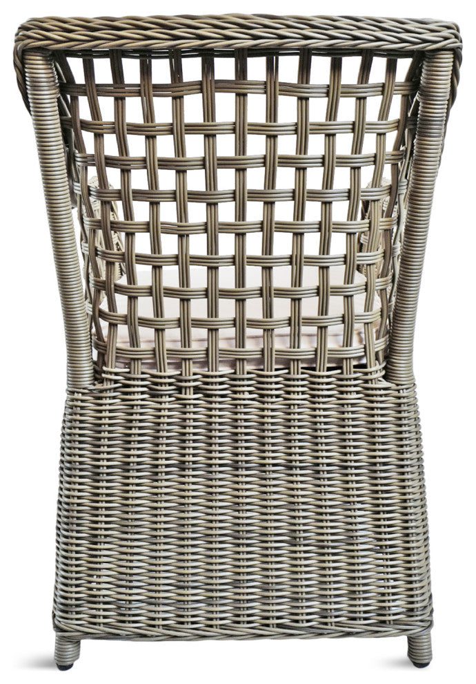 Outdoor Faux Wicker Dining Arm Chair