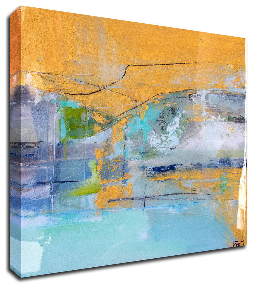 Mint Lake by Kym De Los Reyes, Print on Canvas, 24"x24"