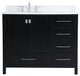 Elegant Decor Irene Bathroom Vanity Black