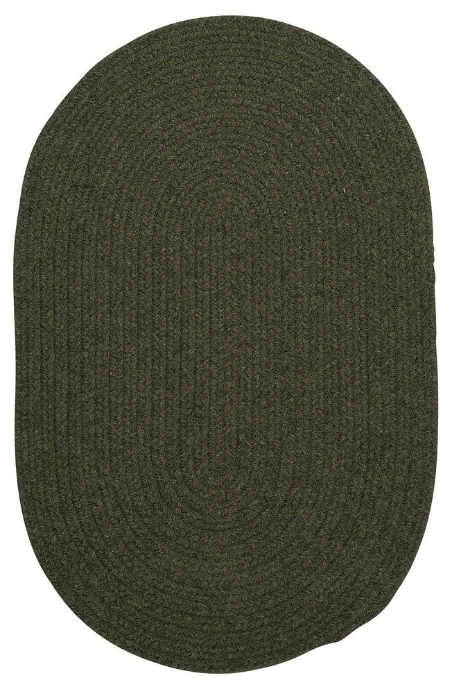 Colonial Mills Bristol WL55 Olive Traditional Area Rug, Oval 2'x12'