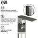 VIGO 6" H Davidson Single Handle Single Hole Faucet, Brushed Nickel, With Deck Plate