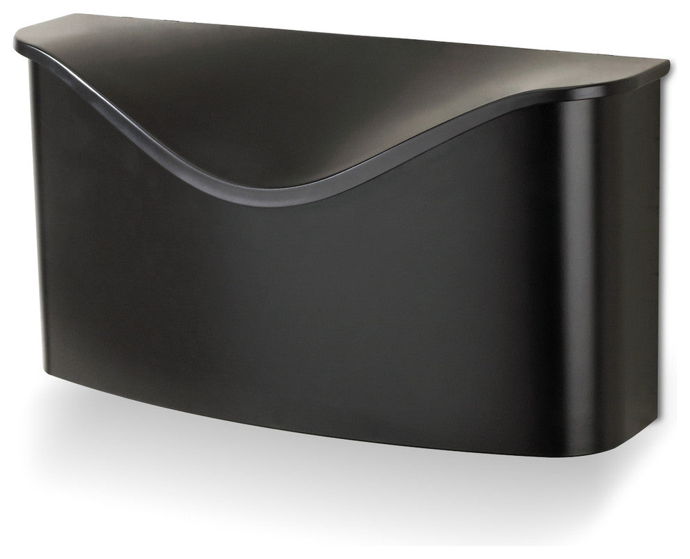 Postino Mailbox, Powder Coated Black