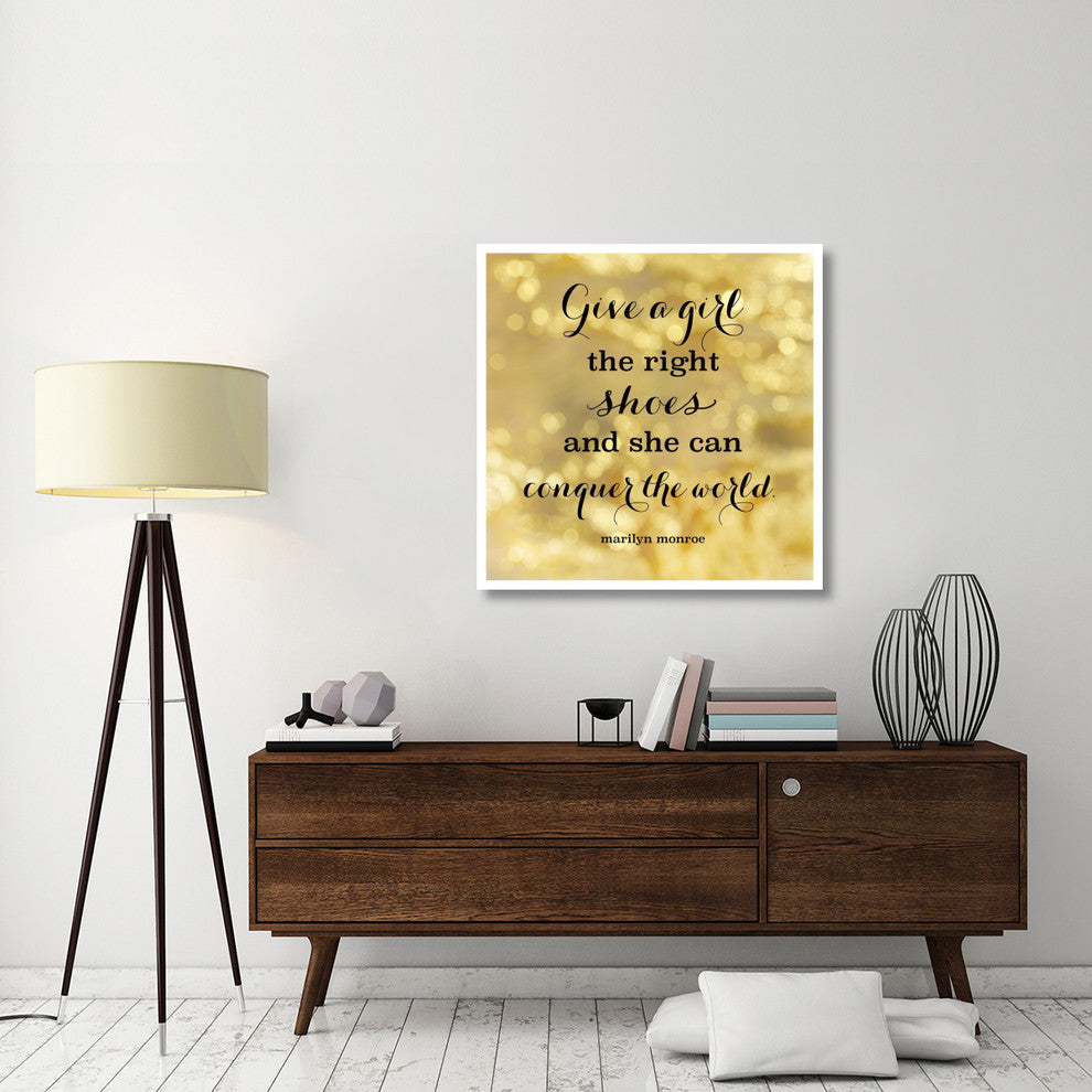 "Fashion Quotes IV" Digital Paper Print by Sue Schlabach, 38"x38"