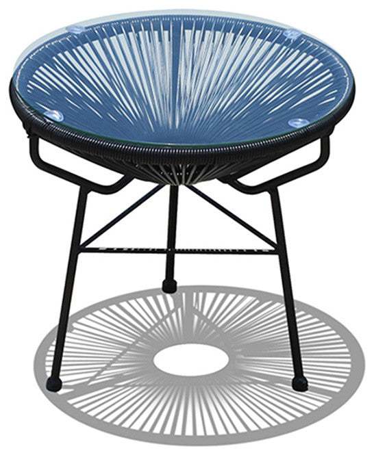 Acapulco Side Table, Jet Black