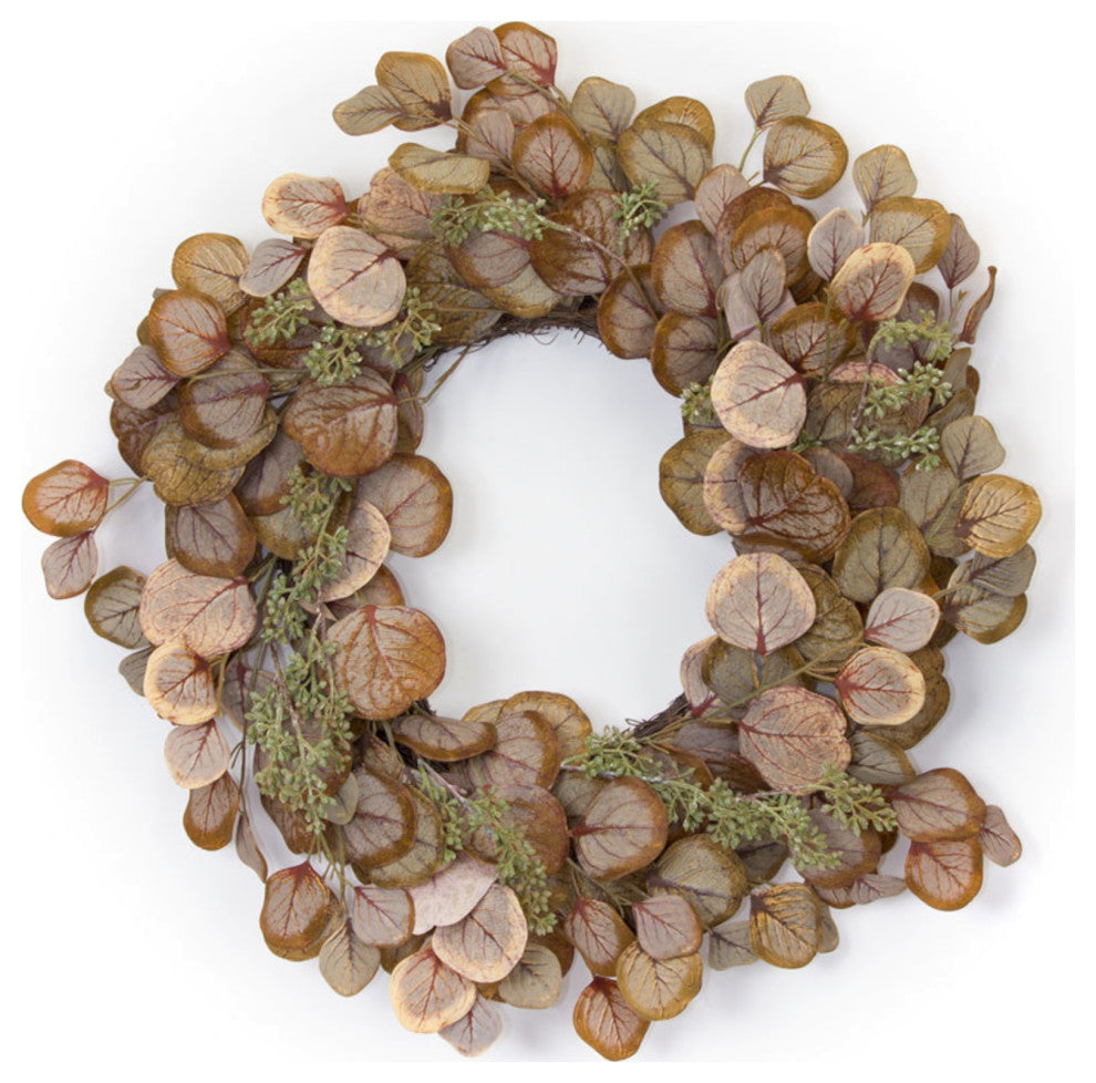 Eucalyptus Wreath 22"D Polyester