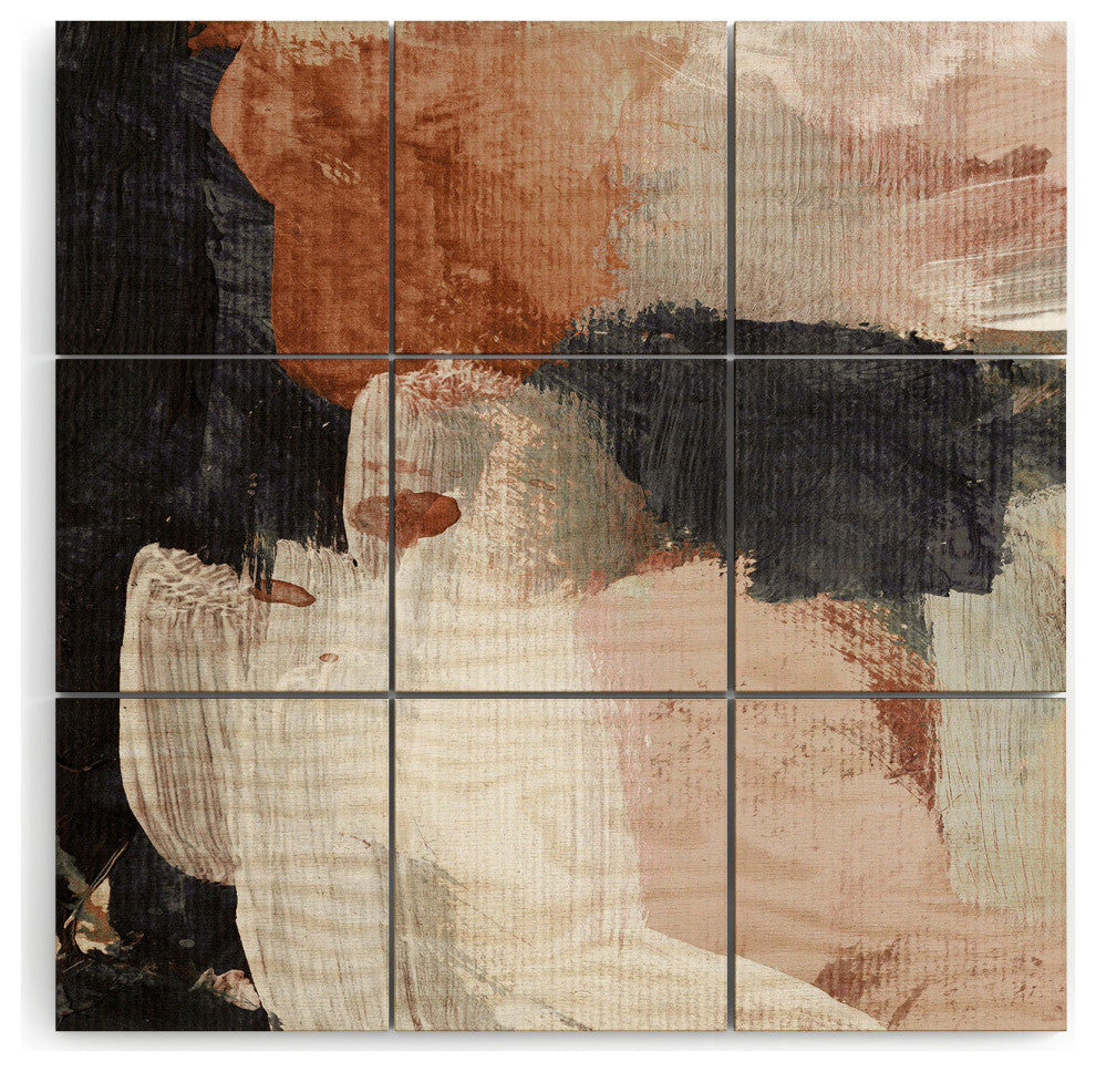 Dan Hobday Art Earthly Abstract Wood Wall Mural