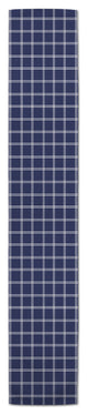 Navy and White Grid 16x90 Poly Twill Table Runner