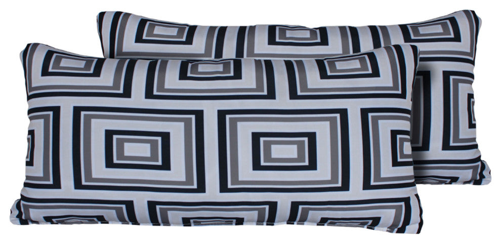 Rectangle Outdoor Patio Pillows, Slate
