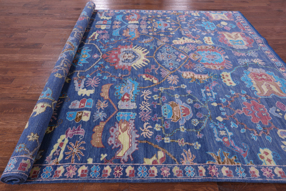 9' 1" X 12' 0" Handmade Persian Fine Serapi Wool Rug - Q15842