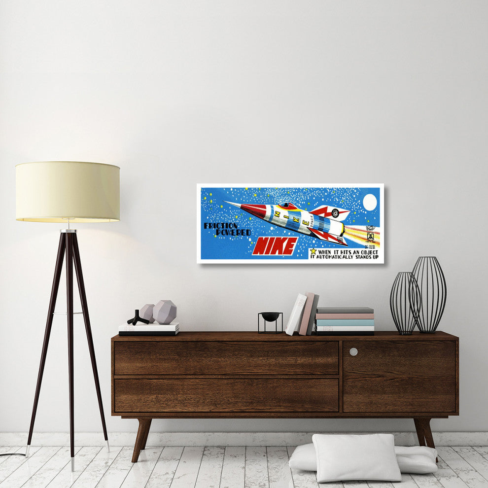 "Friction Powered Nike" Digital Paper Print by Retrorocket, 46"x20"