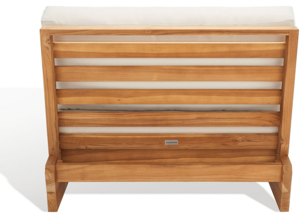 Safavieh Julianne Brazilian Teak Patio Chair Natural/Beige