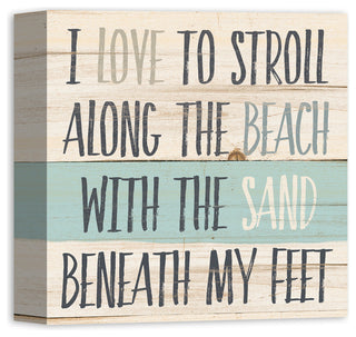 Sand Beneath My Feet Wall Art, 12"x12"