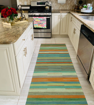 Winchester Kilim Floyd Gray/Ivory Runner, 2'8x9'9