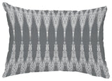 Peace 1 14"x20" Abstract Decorative Outdoor Pillow, Black