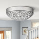 2 Light Industrial Flush Mount Light